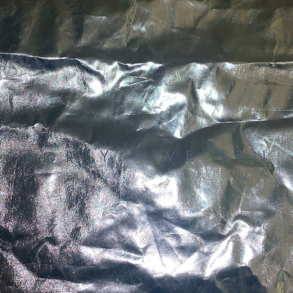 Silver Drawstring Backpack Bag - Picture 3 of 4